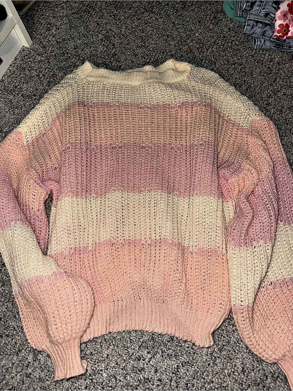 SHEIN Color Block Knit Sweater Size Medium